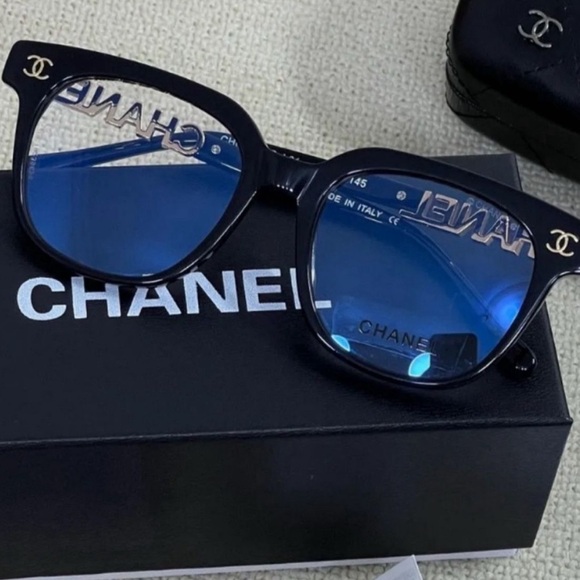 Authentic Chanel Clear Blue Light Glasses - Picture 10 of 12